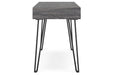 Strumford Charcoal/Black Home Office Desk - H449-114 - Vega Furniture