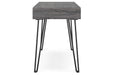 Strumford Charcoal/Black Home Office Desk - H449-114 - Vega Furniture