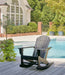 Sundown Treasure Black Outdoor Rocking Chair - P008-827 - Vega Furniture