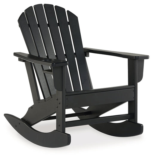 Sundown Treasure Black Outdoor Rocking Chair - P008-827 - Vega Furniture