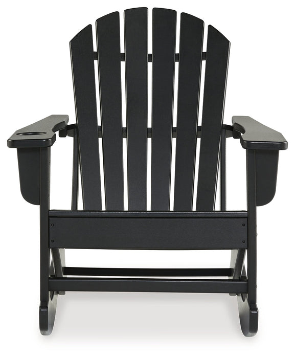 Sundown Treasure Black Outdoor Rocking Chair - P008-827 - Vega Furniture