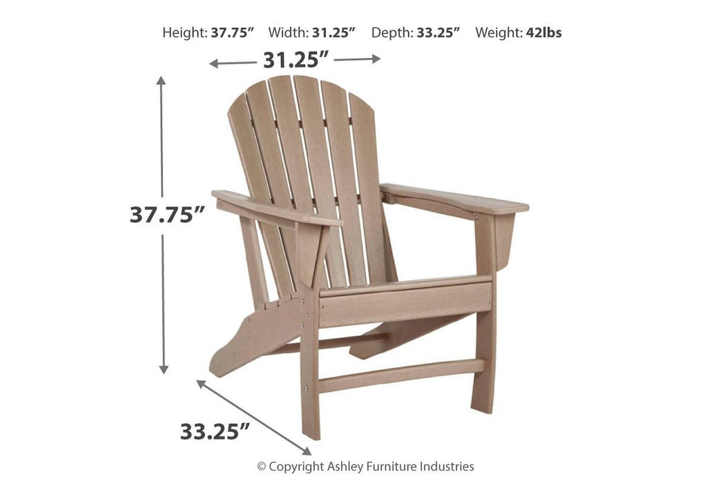 Sundown Treasure Grayish Brown Adirondack Chair - P014-898 - Vega Furniture