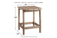 Sundown Treasure Grayish Brown End Table - P014-703 - Vega Furniture