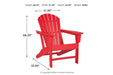 Sundown Treasure Red Adirondack Chair - P013-898 - Vega Furniture