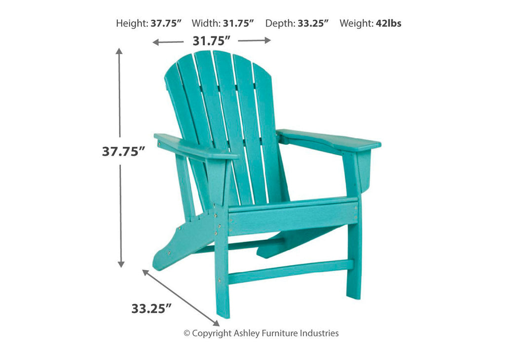 Sundown Treasure Turquoise Adirondack Chair - P012-898 - Vega Furniture