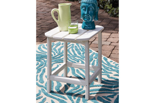 Sundown Treasure White End Table - P011-703 - Vega Furniture