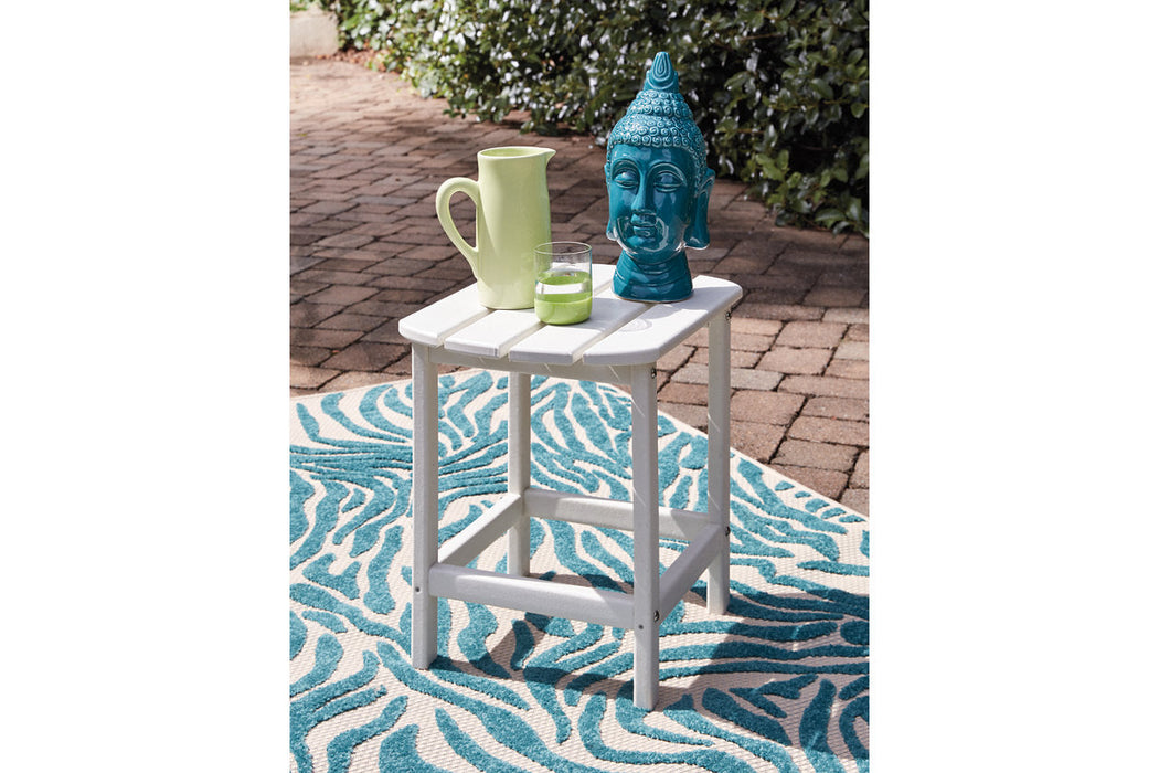 Sundown Treasure White End Table - P011-703 - Vega Furniture