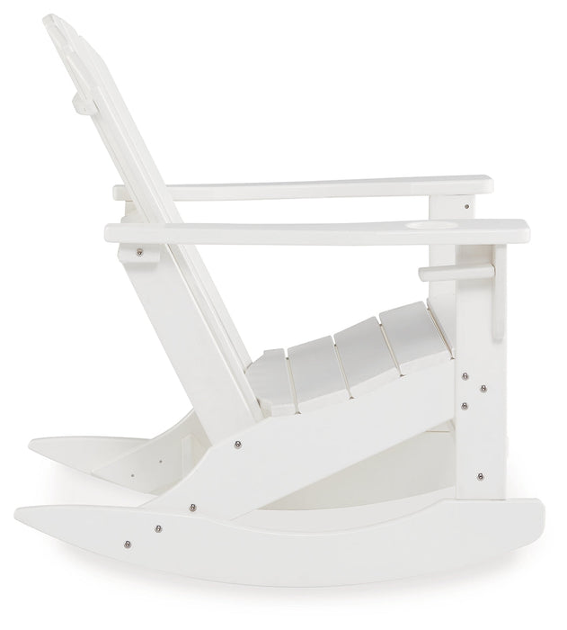 Sundown Treasure White Outdoor Rocking Chair - P011-827 - Vega Furniture