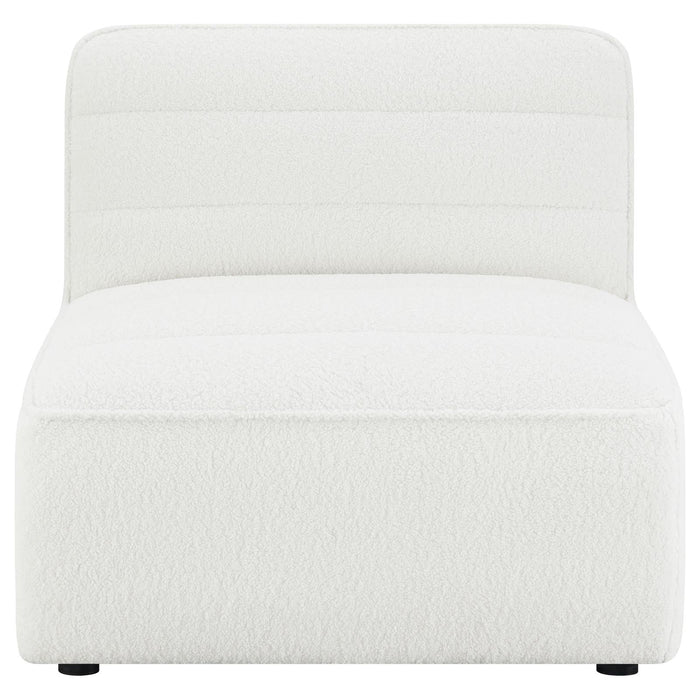 Sunny Natural Upholstered Armless Chair - 551621 - Vega Furniture