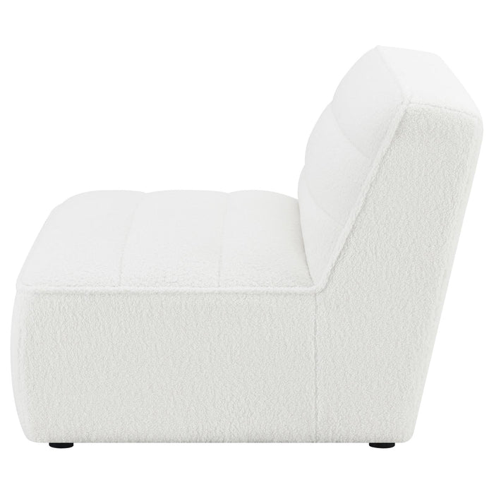 Sunny Natural Upholstered Armless Chair - 551621 - Vega Furniture