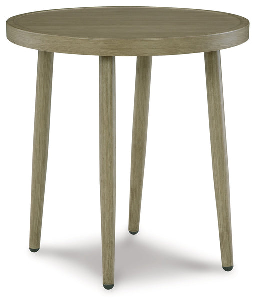 Swiss Valley Beige Outdoor End Table - P390-706 - Vega Furniture