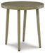 Swiss Valley Beige Outdoor End Table - P390-706 - Vega Furniture