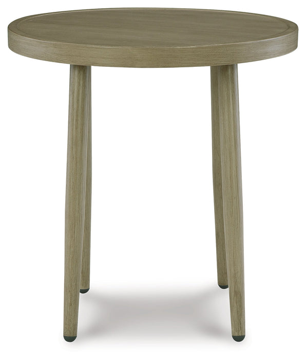 Swiss Valley Beige Outdoor End Table - P390-706 - Vega Furniture