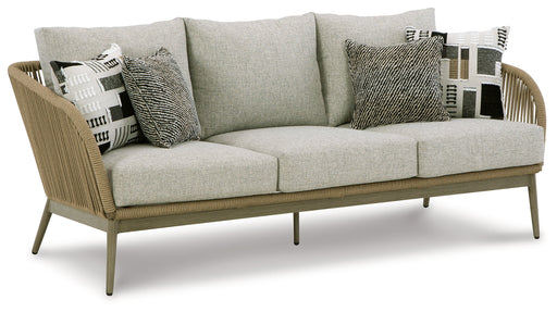 Swiss Valley Beige Outdoor Sofa with Cushion - P390-838 - Vega Furniture