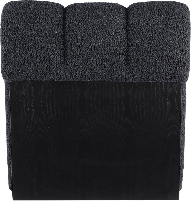 Swoon Black Faux Sheepskin Accent Chair - 572Black - Vega Furniture