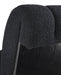 Swoon Black Faux Sheepskin Accent Chair - 572Black - Vega Furniture