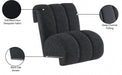 Swoon Black Faux Sheepskin Accent Chair - 572Black - Vega Furniture