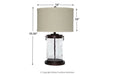 Tailynn Clear/Bronze Finish Table Lamp - L430324 - Vega Furniture