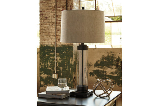 Talar Clear/Bronze Finish Table Lamp - L430164 - Vega Furniture
