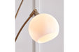 Taliya Champagne/White Arc Lamp - L725119 - Vega Furniture