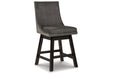 Tallenger Dark Gray Counter Height Barstool, Set of 2 - D380-624 - Vega Furniture