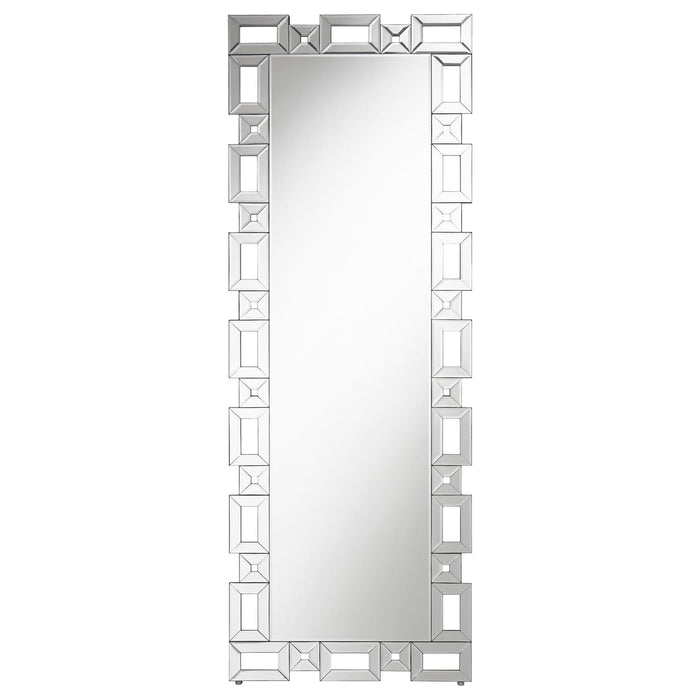 Tavin Geometric Frame Cheval Mirror - 961634 - Vega Furniture