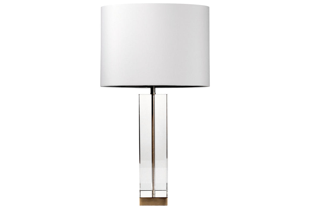 Teelsen Clear/Gold Finish Table Lamp - L428184 - Vega Furniture