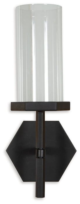 Teelston Gunmetal Finish Wall Sconce - A8010306 - Vega Furniture