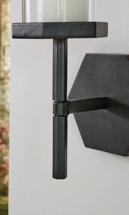 Teelston Gunmetal Finish Wall Sconce - A8010306 - Vega Furniture