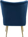 Tess Blue Velvet Accent Chair - 504Navy - Vega Furniture