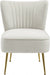 Tess Cream Velvet Accent Chair - 504Cream - Vega Furniture