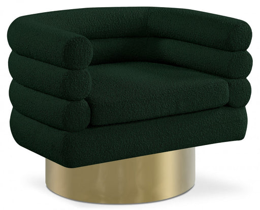 Tessa Green Boucle Fabric Accent Chair - 544Green - Vega Furniture
