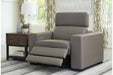 Texline Gray Power Recliner - U5960313 - Vega Furniture