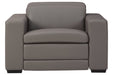 Texline Gray Power Recliner - U5960313 - Vega Furniture