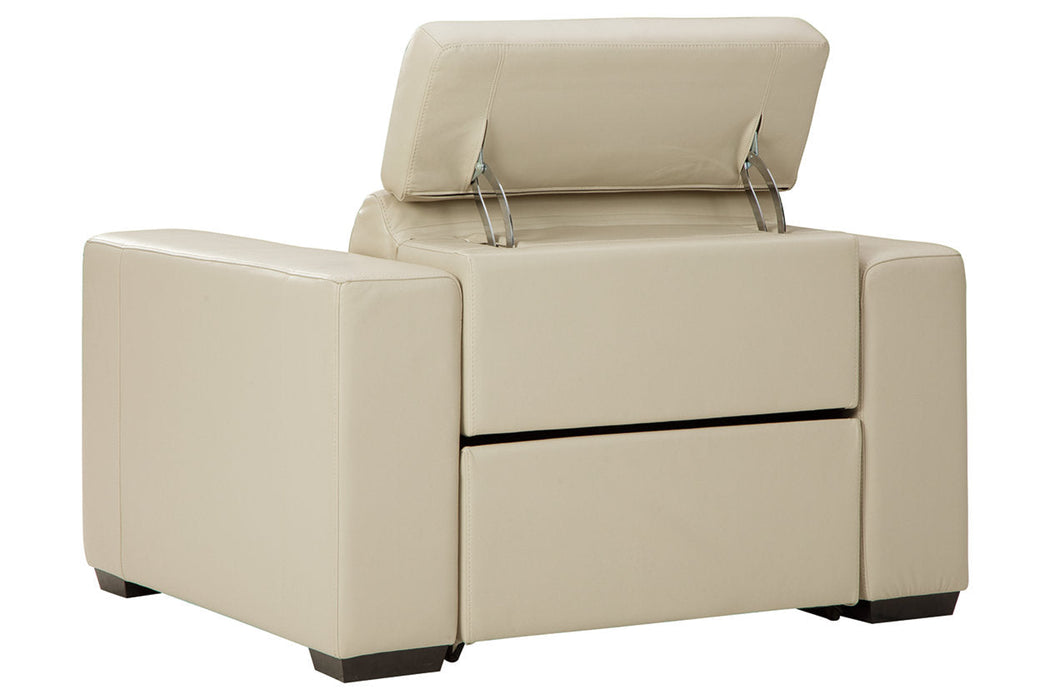Texline Sand Power Recliner - U5960413 - Vega Furniture