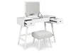 Thadamere White Vanity with Stool - B060-122 - Vega Furniture