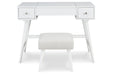 Thadamere White Vanity with Stool - B060-122 - Vega Furniture