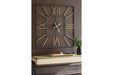 Thames Black/Gold Finish Wall Clock - A8010112 - Vega Furniture