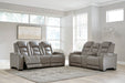 The Man-Den Gray Power Reclining Living Room Set - SET | U8530515 | U8530518 | U8530513 - Vega Furniture
