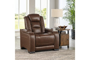 The Man-Den Mahogany Power Recliner - U8530613 - Vega Furniture