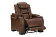 The Man-Den Mahogany Power Recliner - U8530613 - Vega Furniture