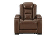 The Man-Den Mahogany Power Recliner - U8530613 - Vega Furniture