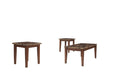 Theo Warm Brown Table, Set of 3 - T158-13 - Vega Furniture