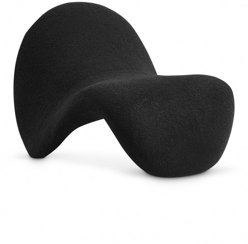 Theodore Black Faux Sherling Accent Chair - 548Black - Vega Furniture