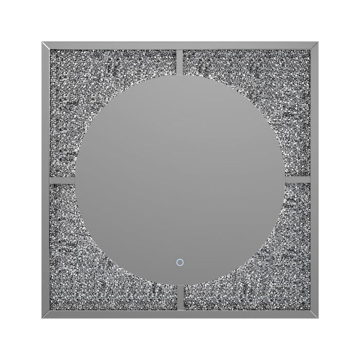 Theresa Silver/Black LED Wall Mirror - 961554 - Vega Furniture