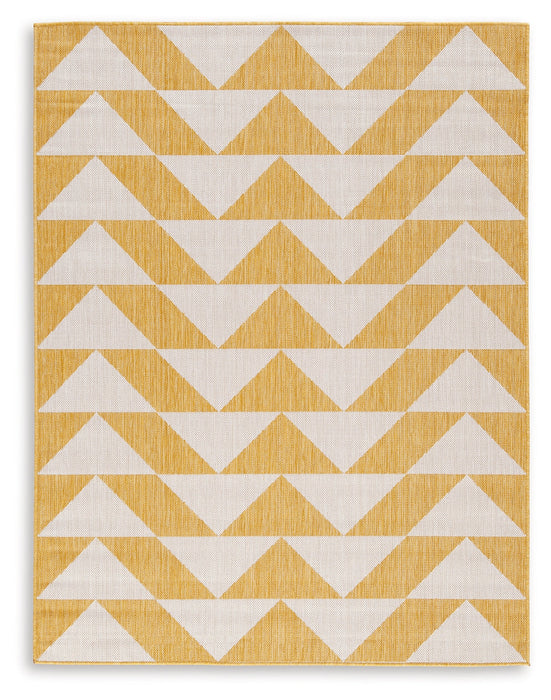 Thomley Ivory/Yellow 8' x 10' Rug - R900061 - Vega Furniture