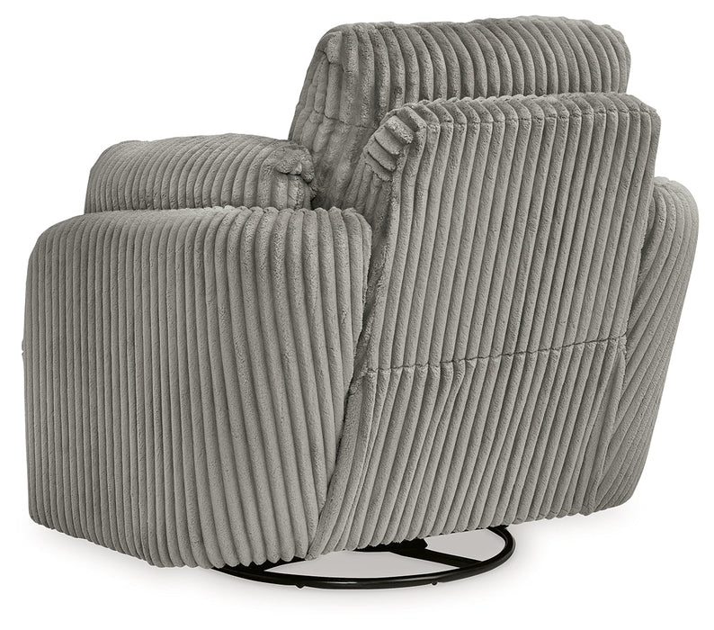 Tie-Breaker Fog Swivel Glider Recliner - 9490361 - Vega Furniture