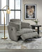 Tie-Breaker Fog Swivel Glider Recliner - 9490361 - Vega Furniture