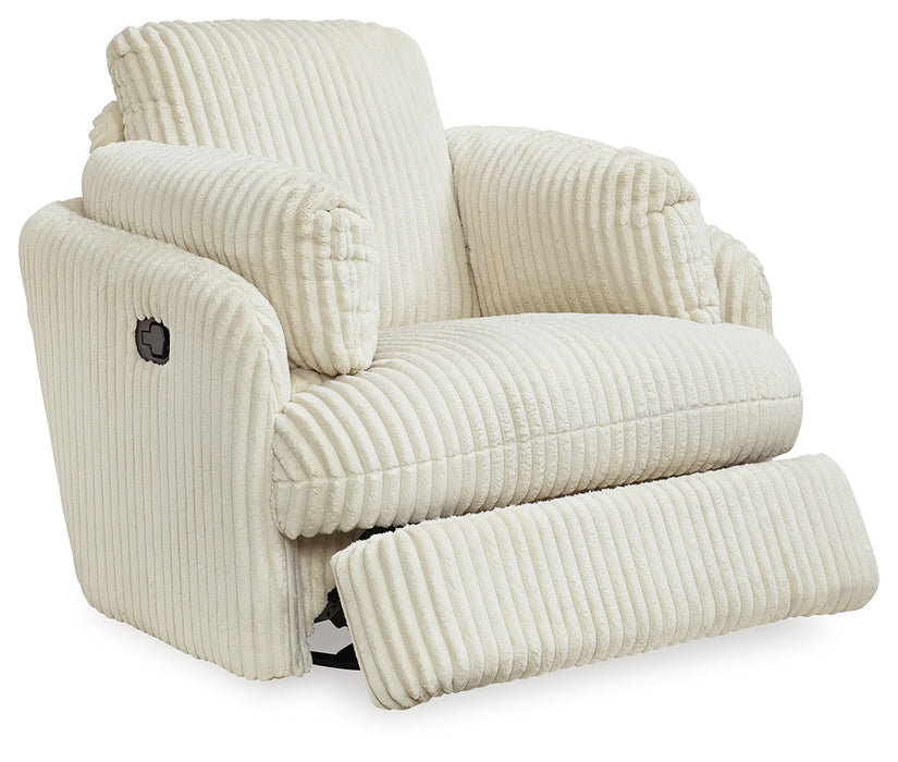 Tie-Breaker Ivory Swivel Glider Recliner - 9490261 - Vega Furniture