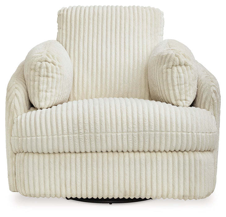 Tie-Breaker Ivory Swivel Glider Recliner - 9490261 - Vega Furniture